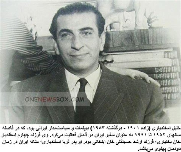 Khalil Esfandiary-Bakhtiary Biography, Age, Height, Wife, Net Worth and Family